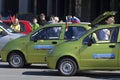 Annual rally on small cars Daewoo Matiz in memory of the Great Patriotic War 1941-1945