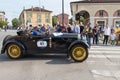 The annual rally of vintage cars Mille Miglia in Brescia, Lombardy, Italy Royalty Free Stock Photo