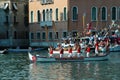 The Annual Regatta down the Grand Canal in Venice Italy