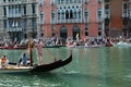 The Annual Regatta down the Grand Canal in Venice Italy