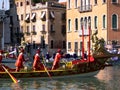 The Annual Regatta down the Grand Canal in Venice Italy