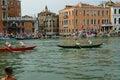 The Annual Regatta down the Grand Canal in Venice Italy