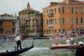 The Annual Regatta down the Grand Canal in Venice Italy