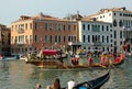The Annual Regatta down the Grand Canal in Venice Italy