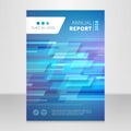 Annual report brochure book vector design template