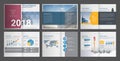 Annual Report, Company Profile, Agency Brochure, Multipurpose presentation template. Royalty Free Stock Photo