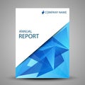 Annual report cover in abstract design