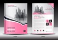 Annual report cover design, brochure flyer template, business advertisement, company profile Royalty Free Stock Photo