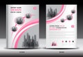 Annual report cover design, brochure flyer template, business advertisement, company profile Royalty Free Stock Photo