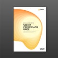 Annual report cover design template for business