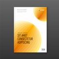 Annual report cover design template for business