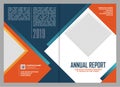 Annual Report Cover Template Design Royalty Free Stock Photo