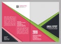 Annual Report Cover Template Design Royalty Free Stock Photo