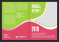 Annual Report Cover Template Design Royalty Free Stock Photo