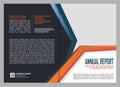 Annual Report Cover Template Design Royalty Free Stock Photo