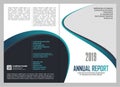 Annual Report Cover Template Design Royalty Free Stock Photo