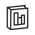annual report line icon. annual report book isolated simple icon Royalty Free Stock Photo