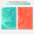 Annual Report Modern design Papercut background abstract Vector.Used design presentations,