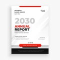 Annual report professional flyer brochure template