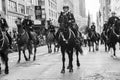 Annual Veteran`s Day Parade in New York; NYPD Horseback police