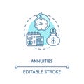 Annuities concept icon