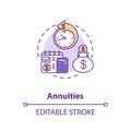 Annuities concept icon