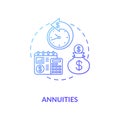 Annuities concept icon