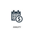 Annuity icon. Simple element