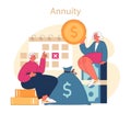 Annuity Investment concept.