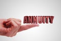 Annuity investment concept Royalty Free Stock Photo