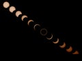 Annular Eclipse Lapse Royalty Free Stock Photo