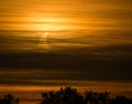 Annular eclipse over Montreal sky Royalty Free Stock Photo