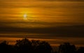 Annular eclipse over Montreal sky Royalty Free Stock Photo