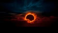 Annular Solar Eclipse: A Celestial Spectacle Royalty Free Stock Photo