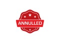 Annulled label sticker,Annulled Badge Sign Royalty Free Stock Photo