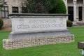 Annunciation Greek Orthodox Church Sign, Memphis, TN. Royalty Free Stock Photo