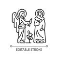 Annunciation linear icon