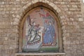 The Annunciation of Mary Mosaic at Al Nourieh Lady of Light Shrine, Beirut Royalty Free Stock Photo