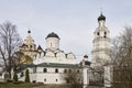 Annunciation monastery. The Holy Annunciation diocesan Kirzhach monastery was founded by St. Sergius of Radonezh in 1358 Royalty Free Stock Photo