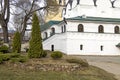 Annunciation monastery. The Holy Annunciation diocesan Kirzhach monastery was founded by St. Sergius of Radonezh in 1358 Royalty Free Stock Photo