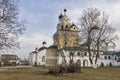 Annunciation monastery. The Holy Annunciation diocesan Kirzhach monastery was founded by St. Sergius of Radonezh in 1358 Royalty Free Stock Photo