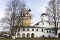 Annunciation monastery. The Holy Annunciation diocesan Kirzhach monastery was founded by St. Sergius of Radonezh in 1358 Royalty Free Stock Photo