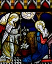 Annunciation in stained glass