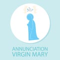 Annunciation Virgin Mary Icon Royalty Free Stock Photo