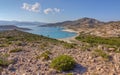 Ano Myrsini bay, Polyaigos island, Greece Royalty Free Stock Photo