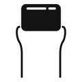 Anode diode icon simple vector. Semiconductor component