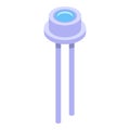 Anode icon, isometric style