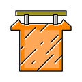anodes copper cast color icon vector illustration Royalty Free Stock Photo