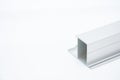 Anodized aluminum profile. Aluminum Extrusions,Extruded Aluminum Profiles, Royalty Free Stock Photo