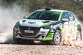 Driver Agathokleous George (cy) and co-driver Zakos Stelios (cy) driving Peugeot 208 Rally4 at